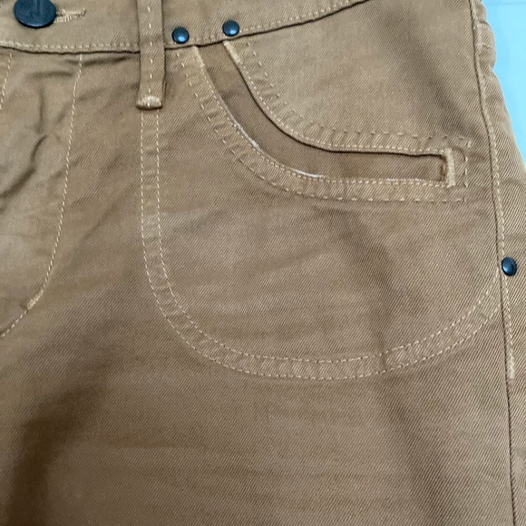 Bell bottoms jeans Citizen of Humanity jeans pants tan rust color women 29/34 - Picture 11 of 15